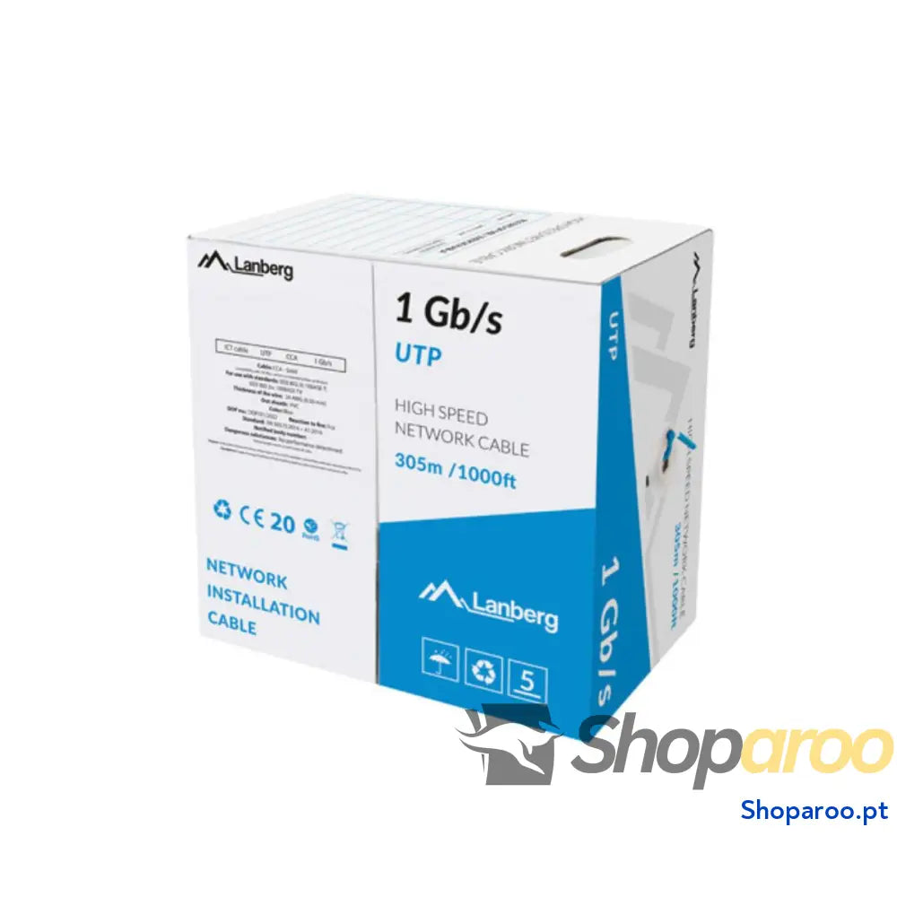 Cabo Ethernet LAN Lanberg LCU6-10CC-0305-B Azul 305 m