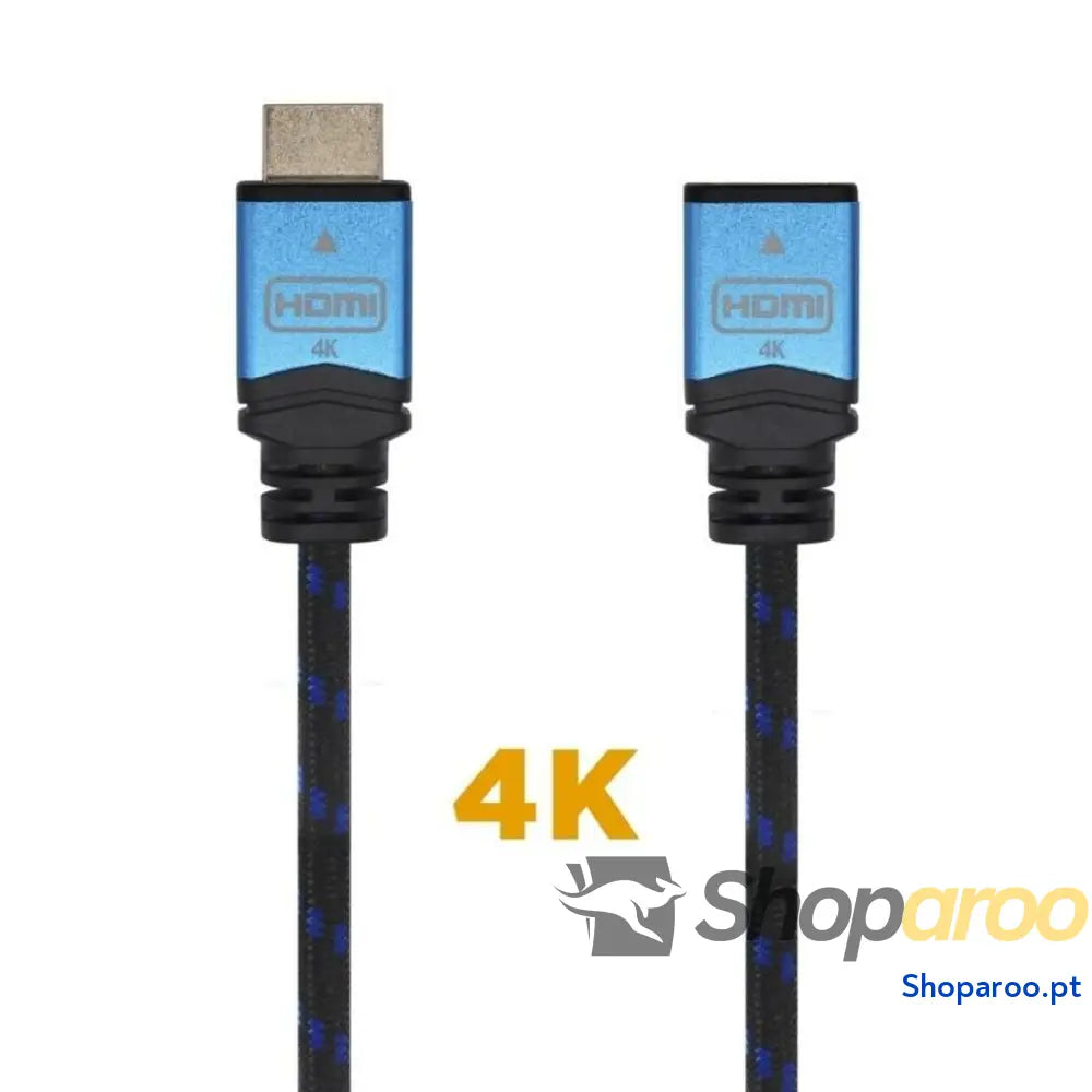 Cabo HDMI Aisens A120-0453 Preto Preto/Azul 2 m Cabo alongador