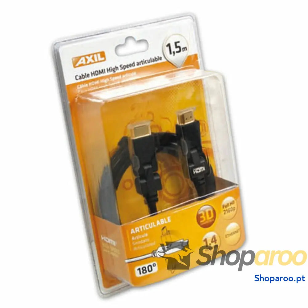Cabo HDMI Axil 1,5 m Preto Macho/Macho