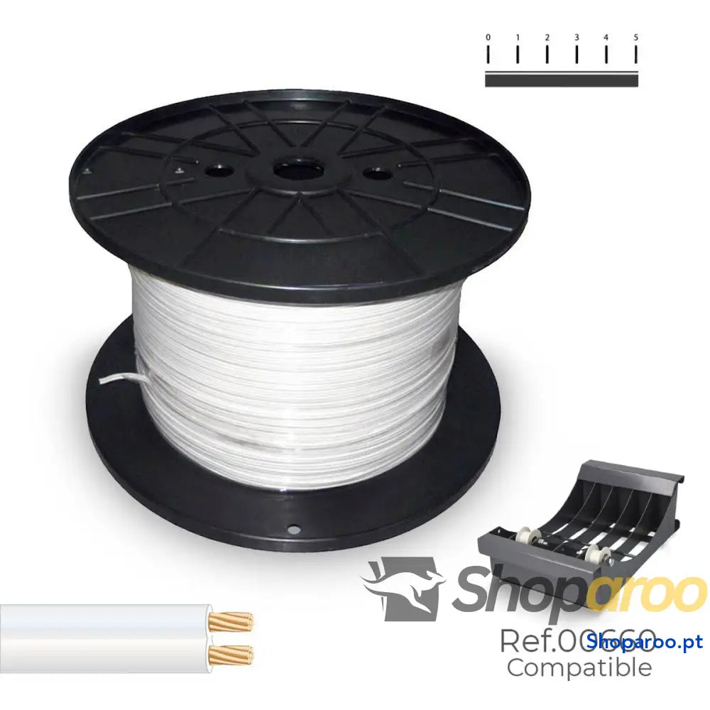 Cabo paralelo Sediles Branco 2 x 1 mm 400 m Bobine