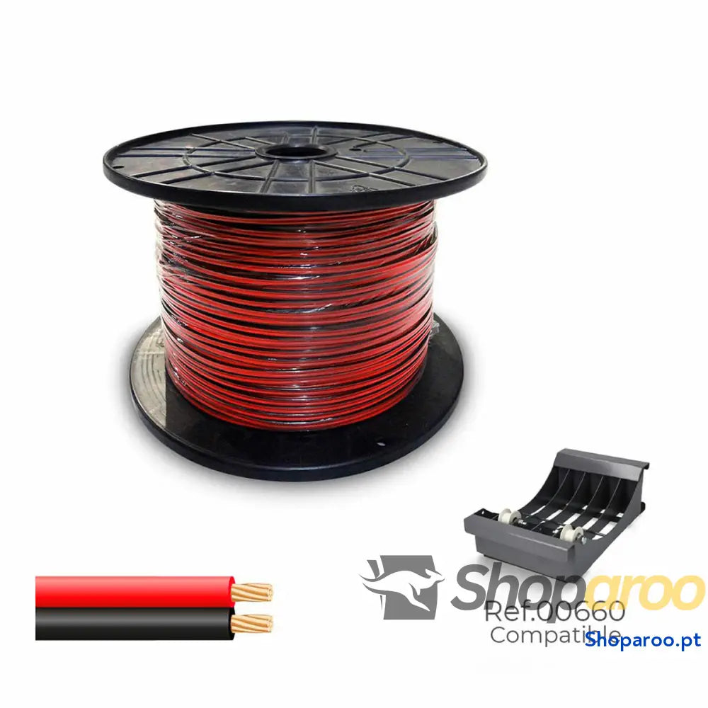 Cabo paralelo Sediles Preto Vermelho Vermelho Preto 2 x 1 mm 400 m Bobine