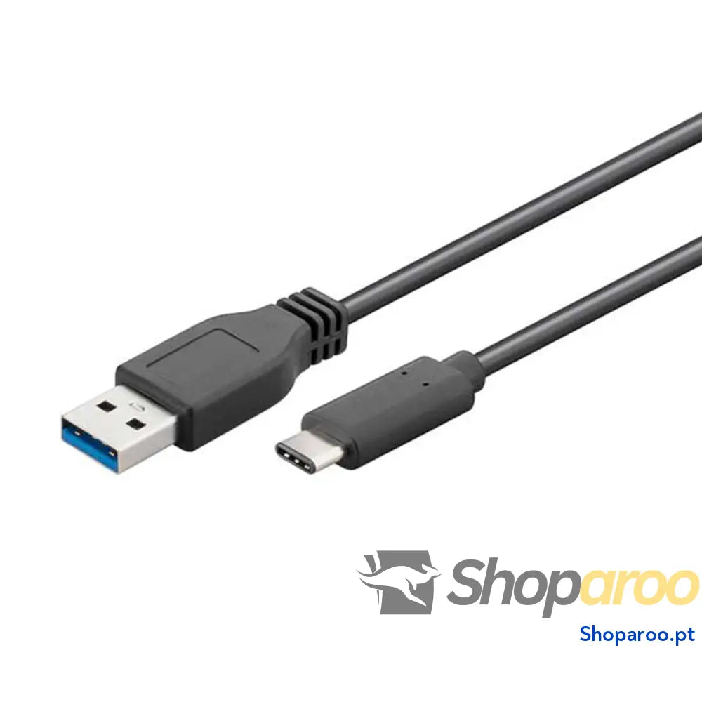 Cabo USB A para USB-C EDM 51247 Preto 1 m