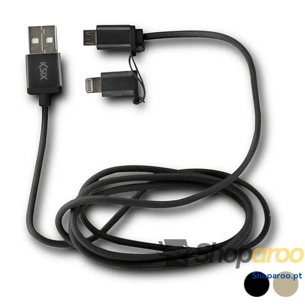 Cabo USB para Micro e Lightning KSIX