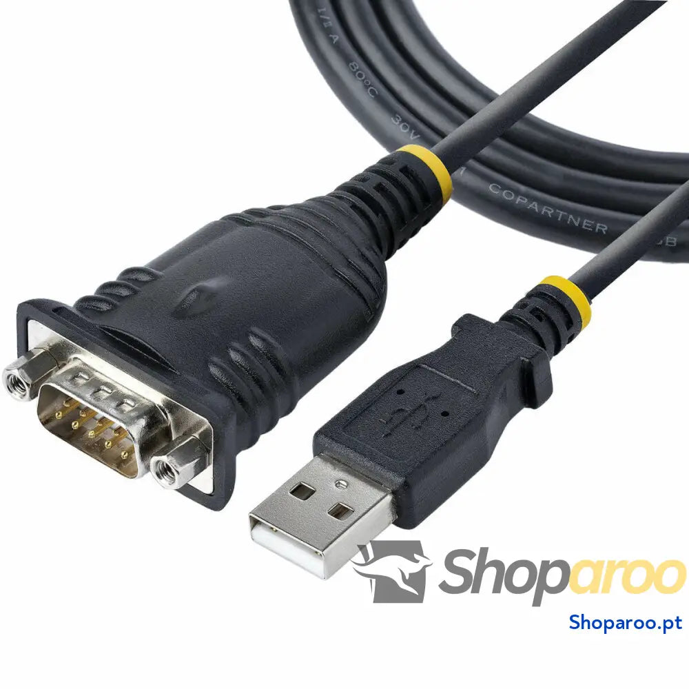 Cabo USB para Porto Série Startech 1P3FP SERIAL Preto