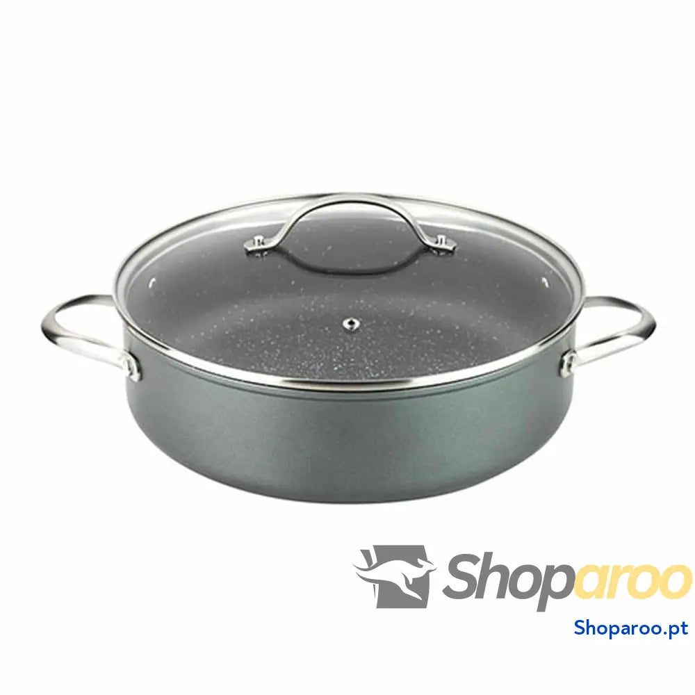 Caçarola com Tampa Fagor Cinzento Ø 28 cm Alumínio Forjado
