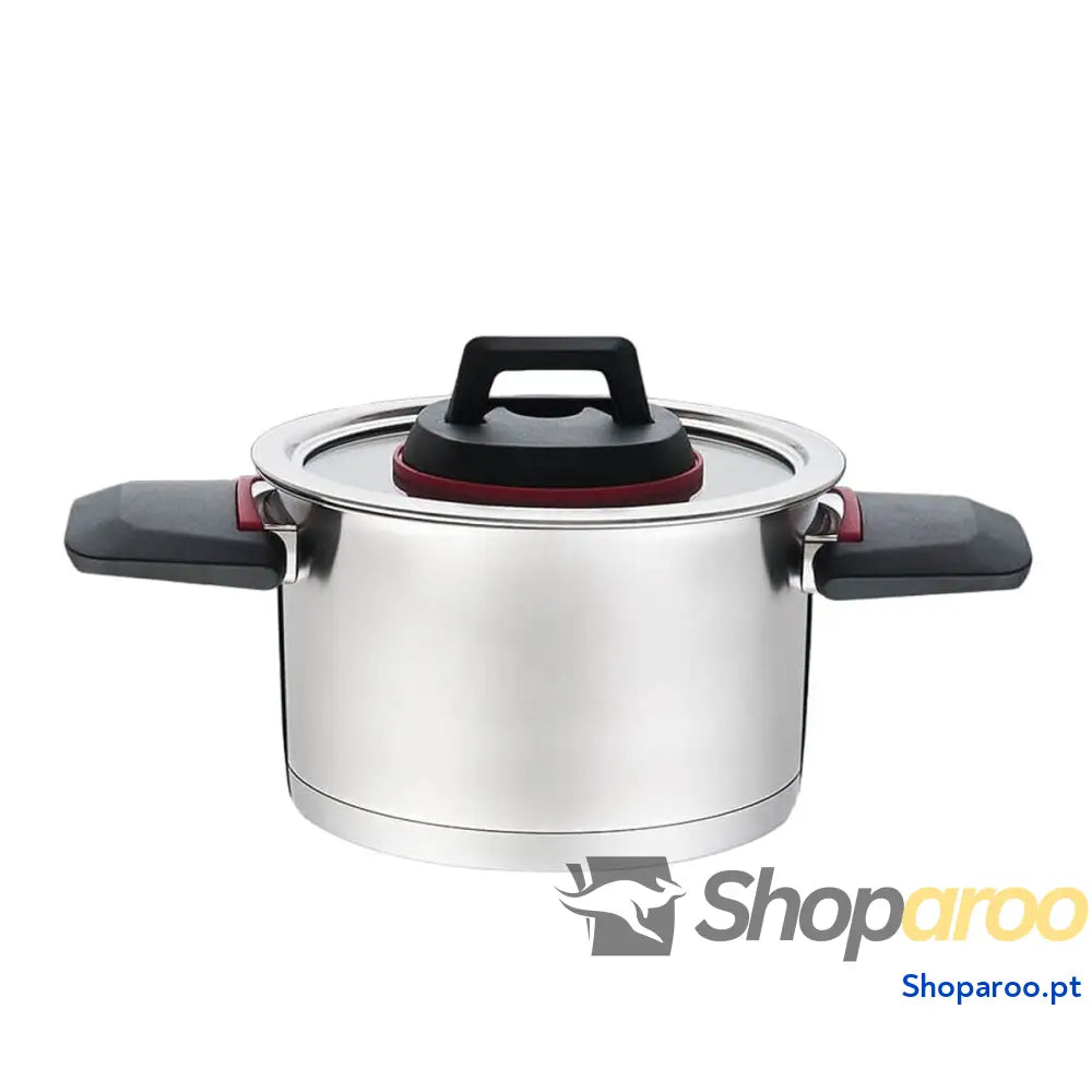 Caçarola com Tampa Feel Maestro MR 3530 20 Preto Vermelho Aço inoxidável Plástico Ø cm 3,2 L