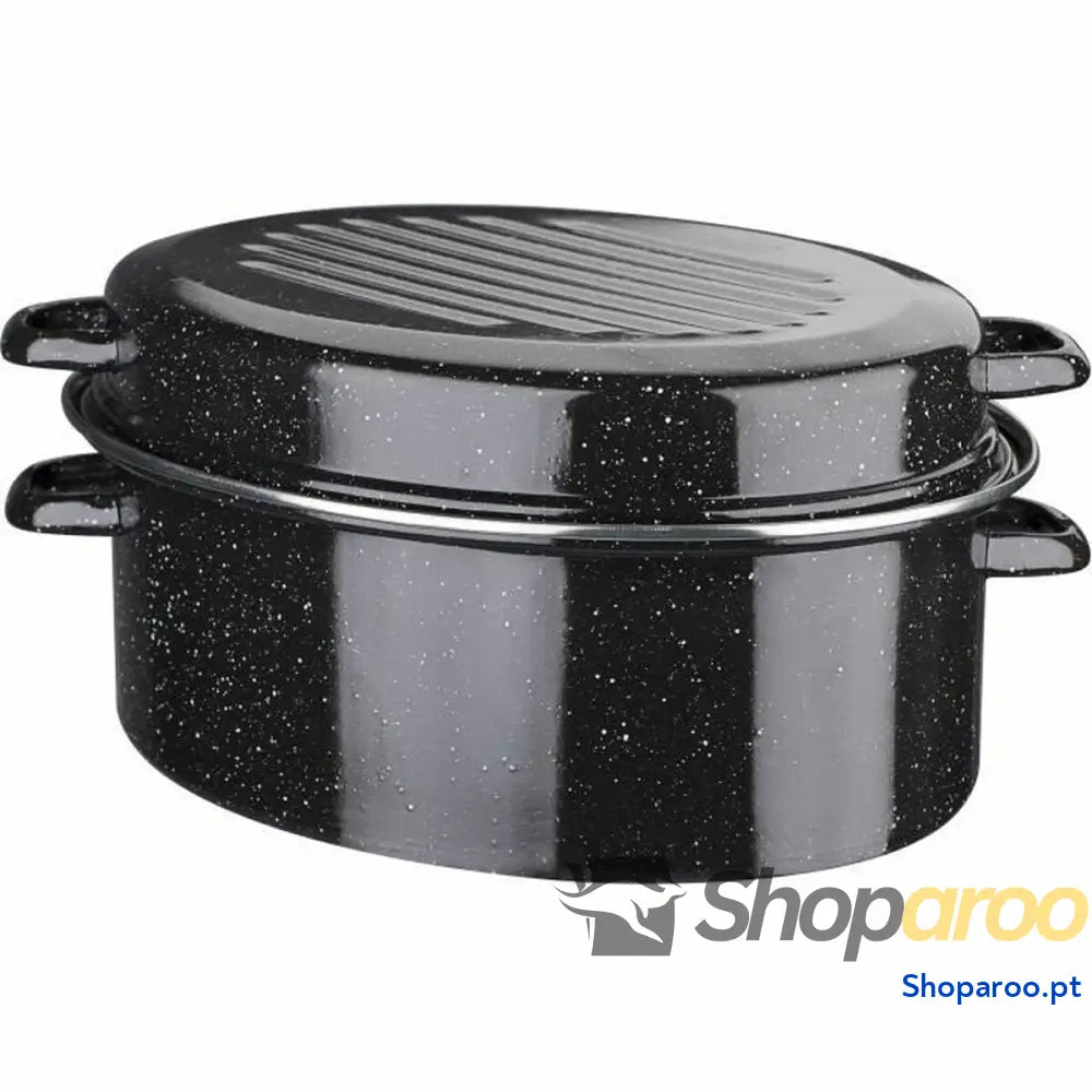 Caçarola com Tampa GSW noir Aço Esmaltado