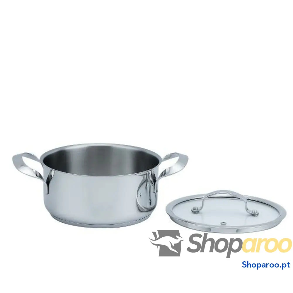 Caçarola com Tampa Haeger PA 16H.010A Cinzento Ø 16 cm