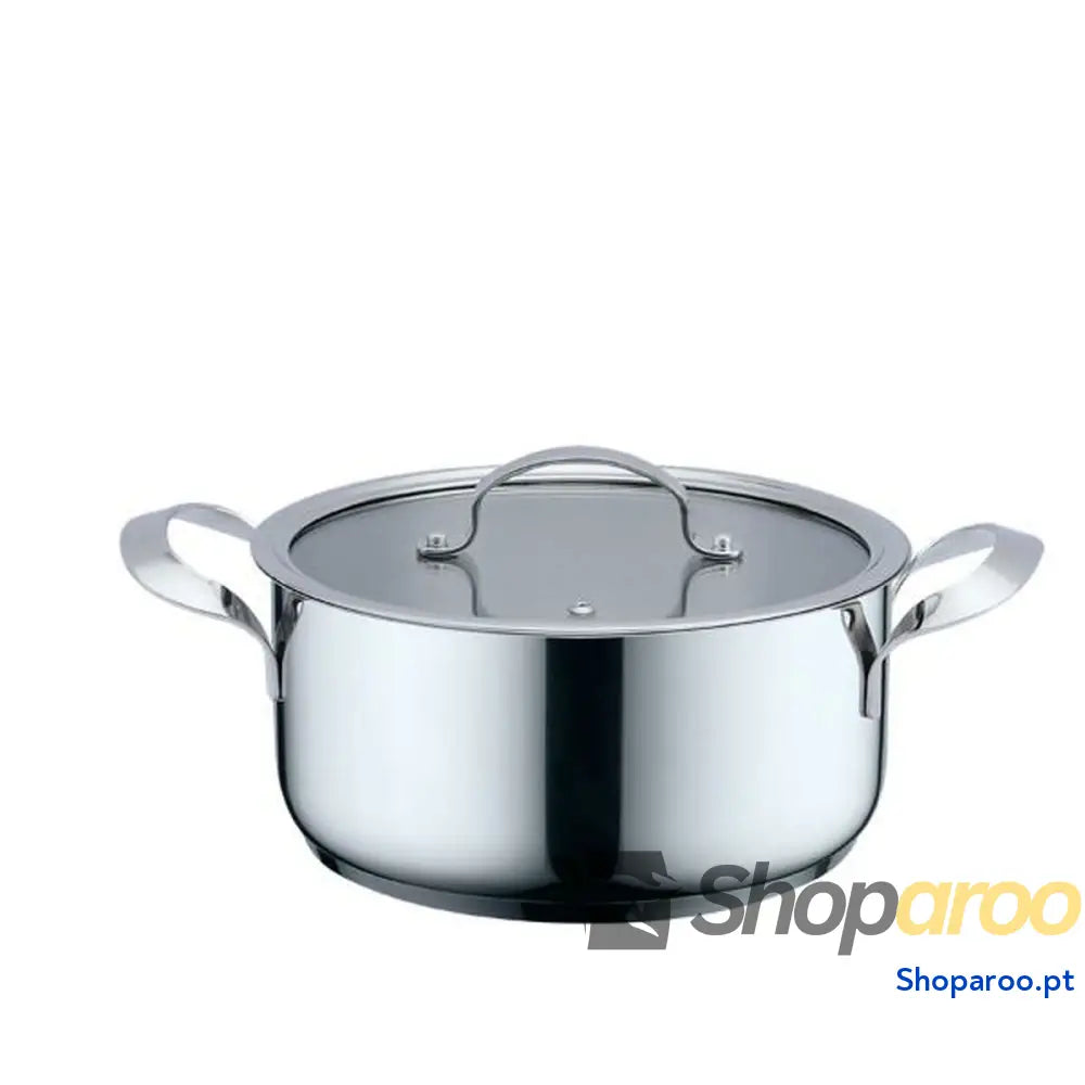 Caçarola com Tampa Haeger PA 20H.002A Bege Cinzento Ø 20 cm