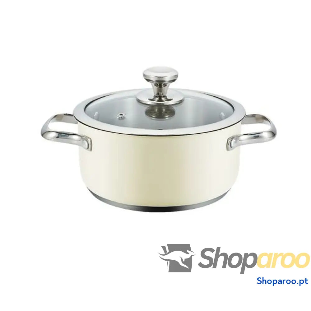 Caçarola com Tampa Haeger PA 20H.007A Bege Ø 20 cm