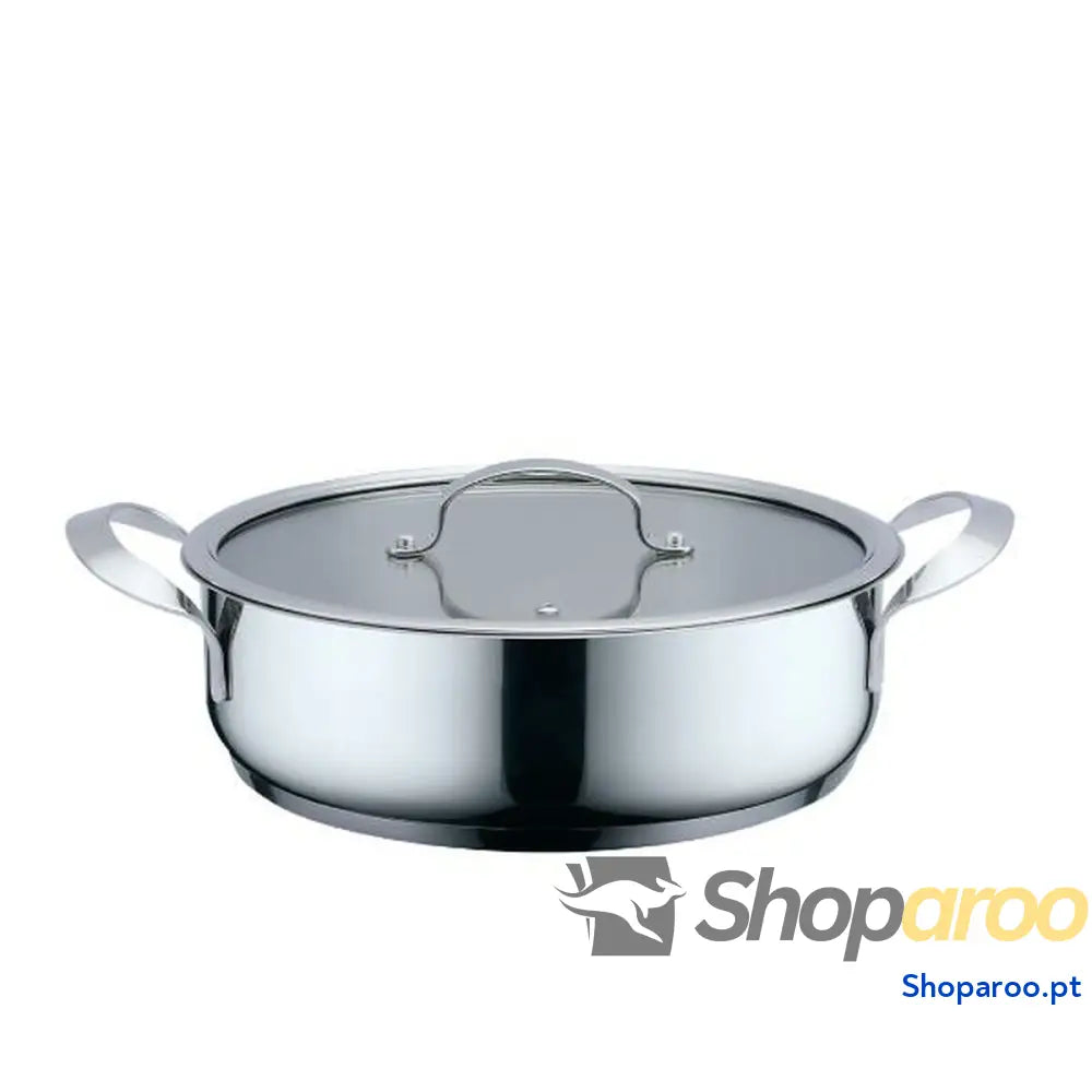 Caçarola com Tampa Haeger PA 24L.004A Bege Cinzento Ø 24 cm