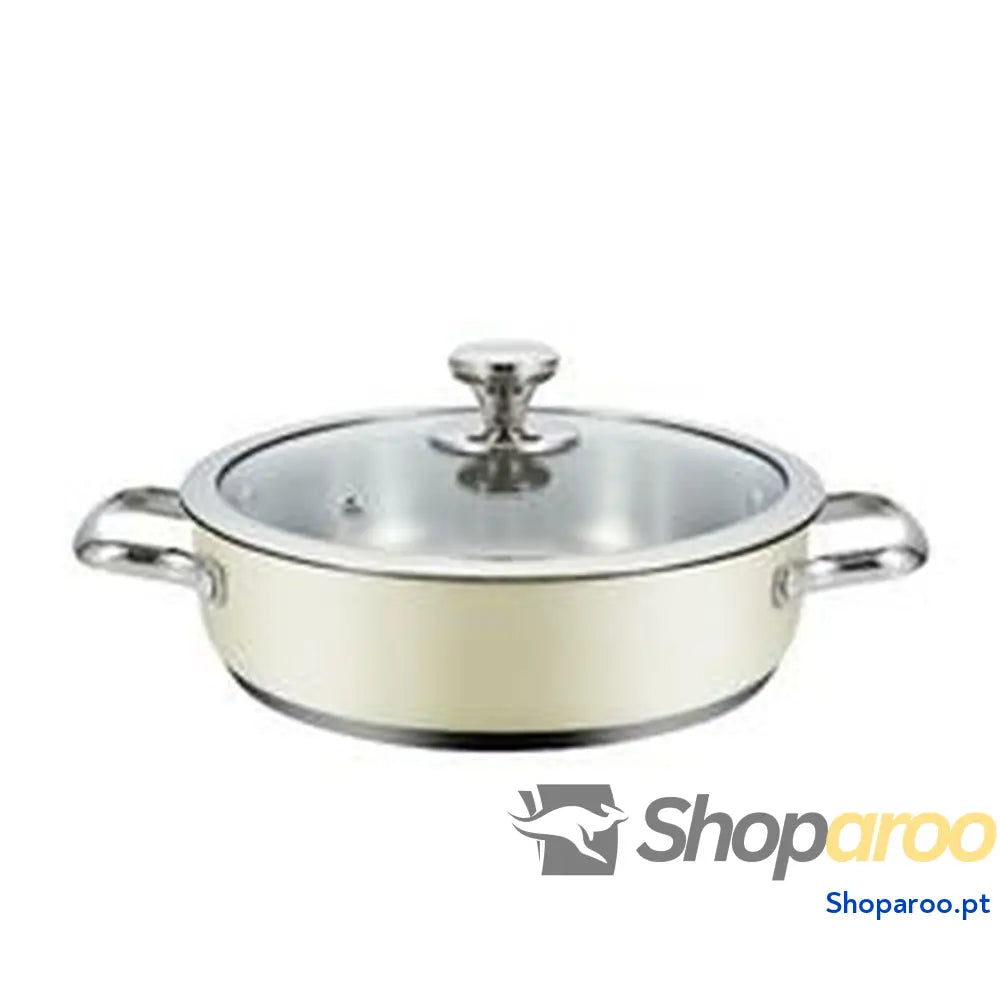 Caçarola com Tampa Haeger PA 24L.009A Bege Ø 24 cm