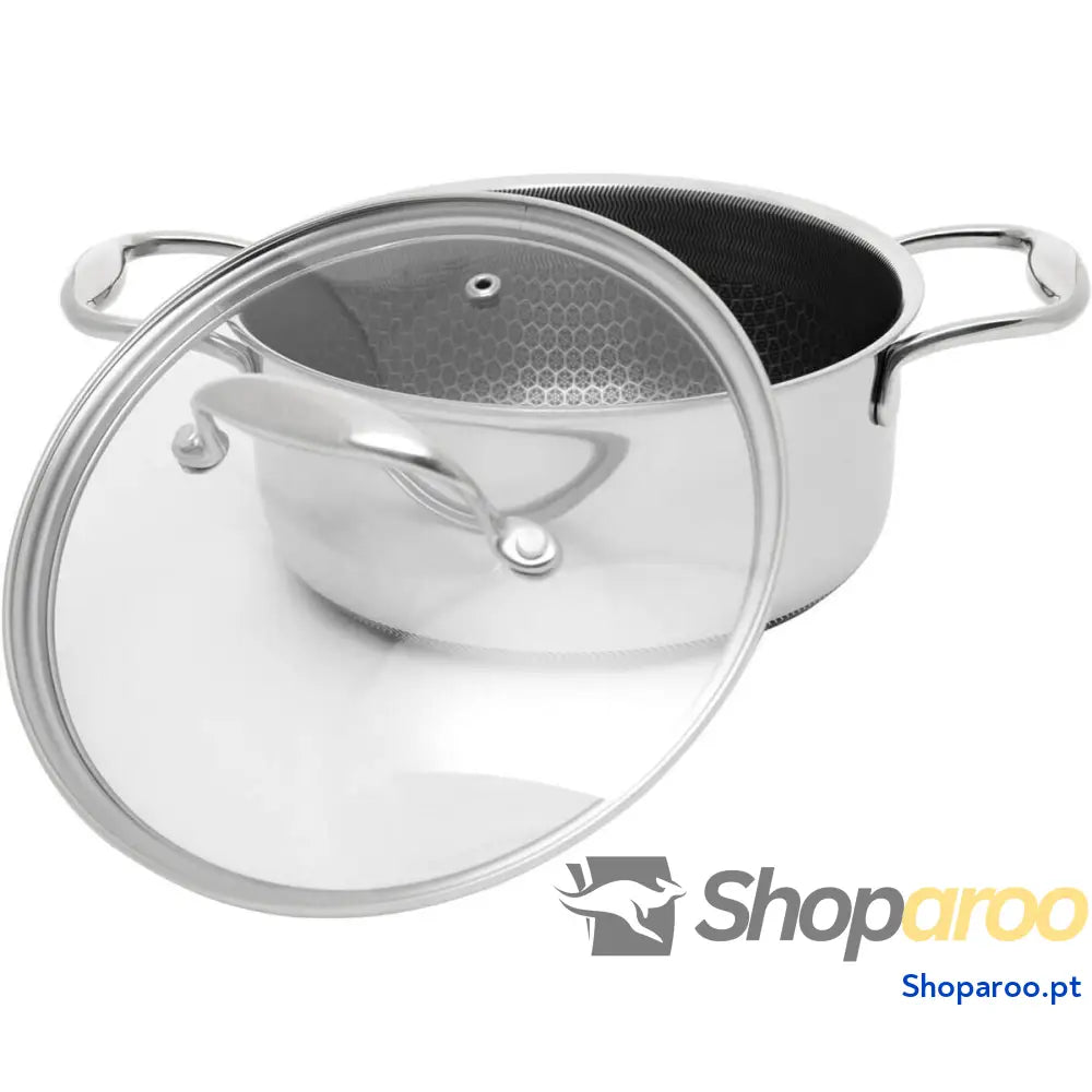 Caçarola com Tampa Kohersen 71103 Prateado Aço inoxidável Alumínio Ø 20 cm 2,8 L