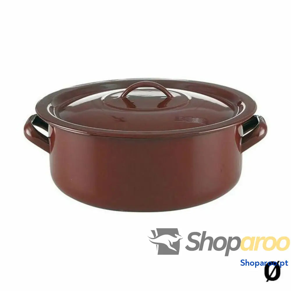 Caçarola com Tampa Quid Classic Castanho Aço Esmaltado