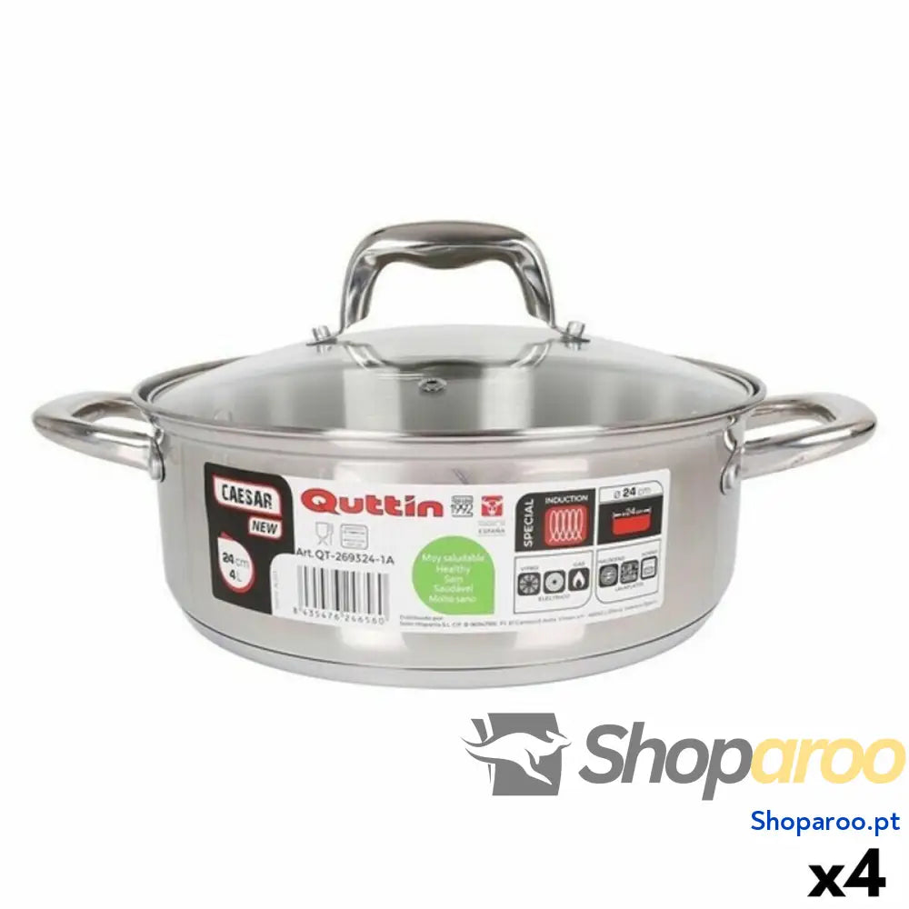 Caçarola com Tampa Quttin 139505 (ø 24 cm)