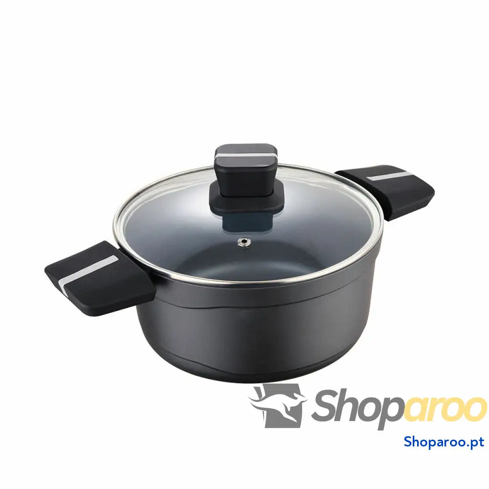 Caçarola com Tampa San Ignacio Bistro SG6425 Preto mate Ø 20 x 10 cm 1,8 L