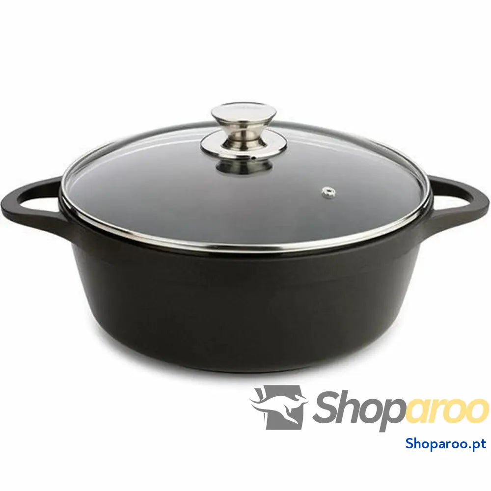 Caçarola com Tampa Valira 4141/25 Preto Ø 24 cm