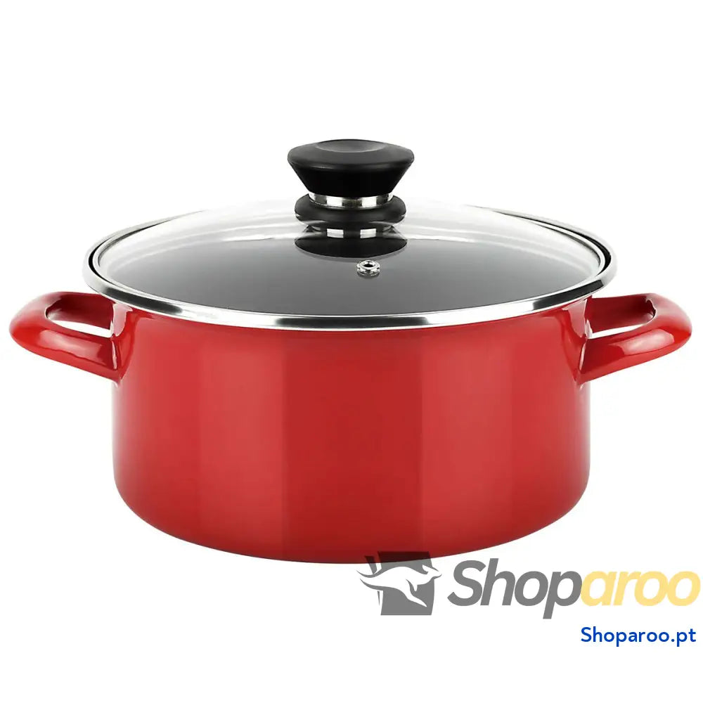 Caçarola FAGOR Optimax Vermelho Aço Esmaltado (Ø 24 x 13 cm)