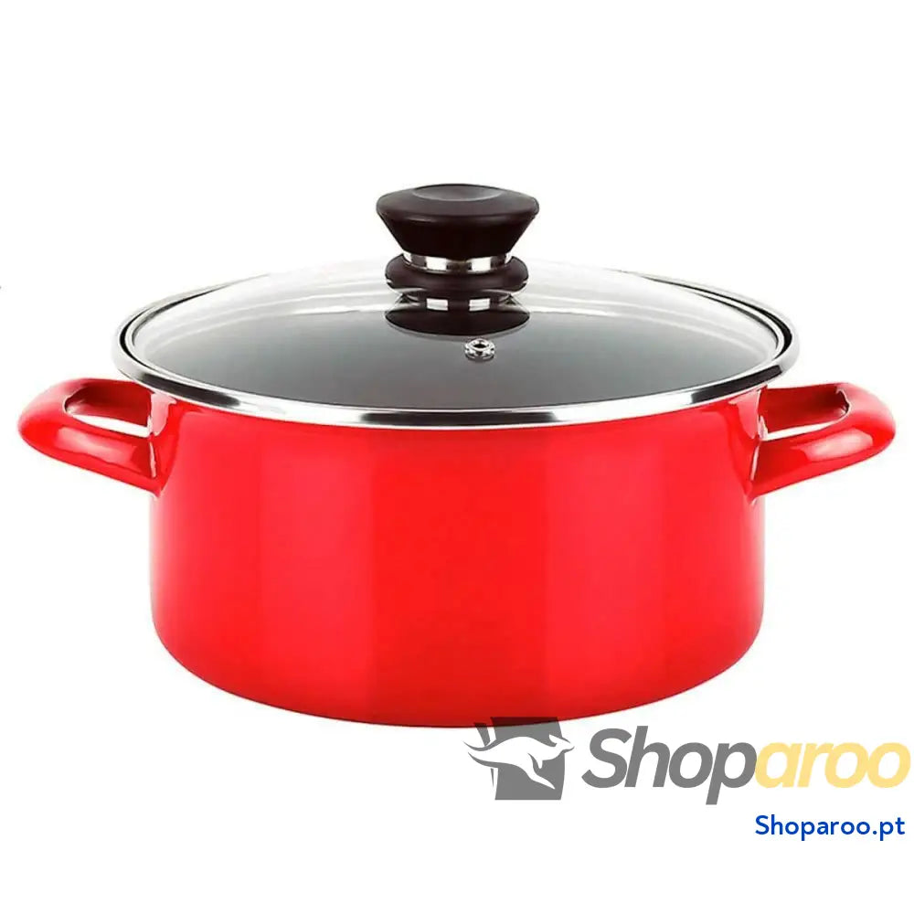 Caçarola FAGOR Optimax Vermelho Aço Esmaltado (Ø 26 x 14 cm)