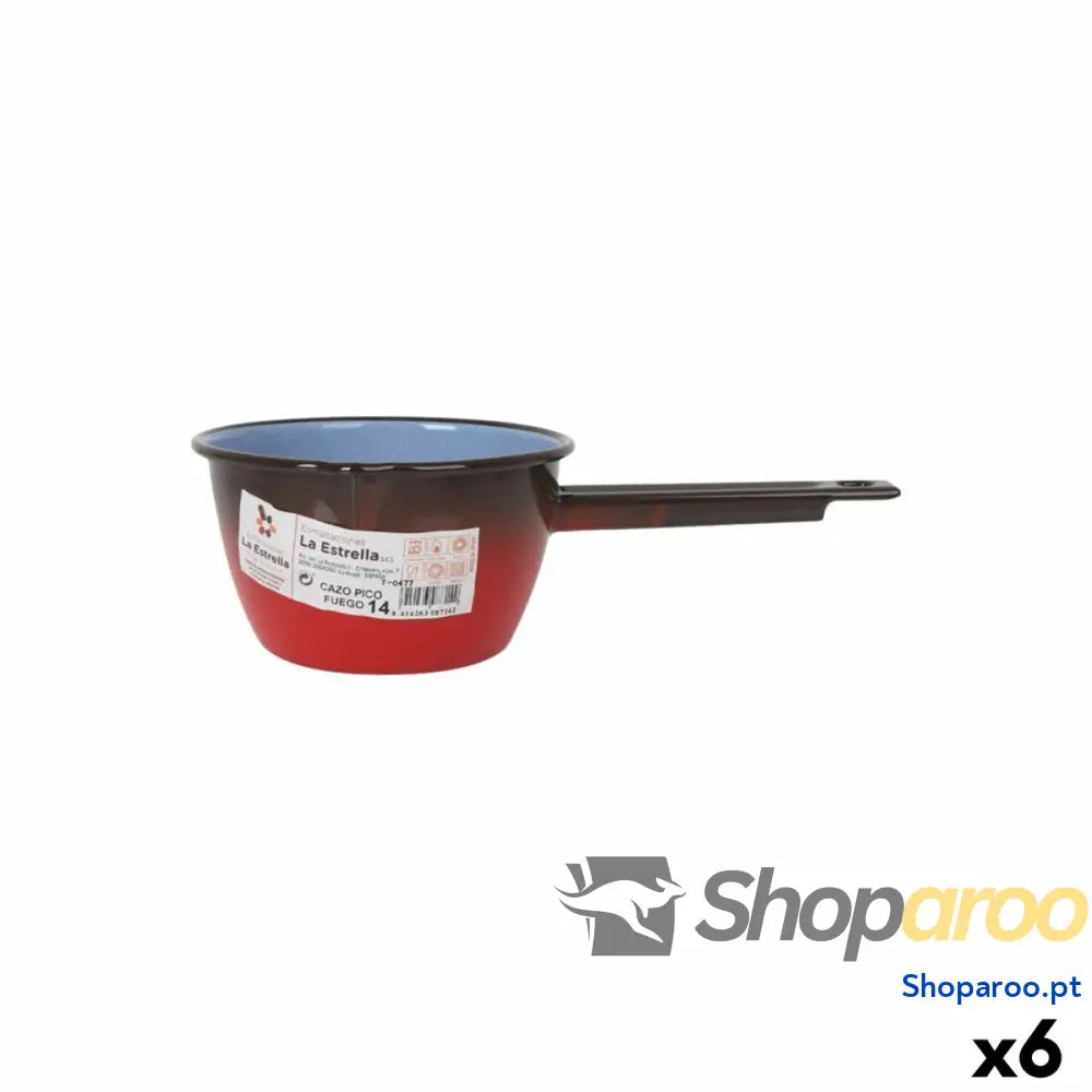 Caçarola La Estrella Fuego 1,1 L 28,8 x 15,3 9 cm (6 Unidades)
