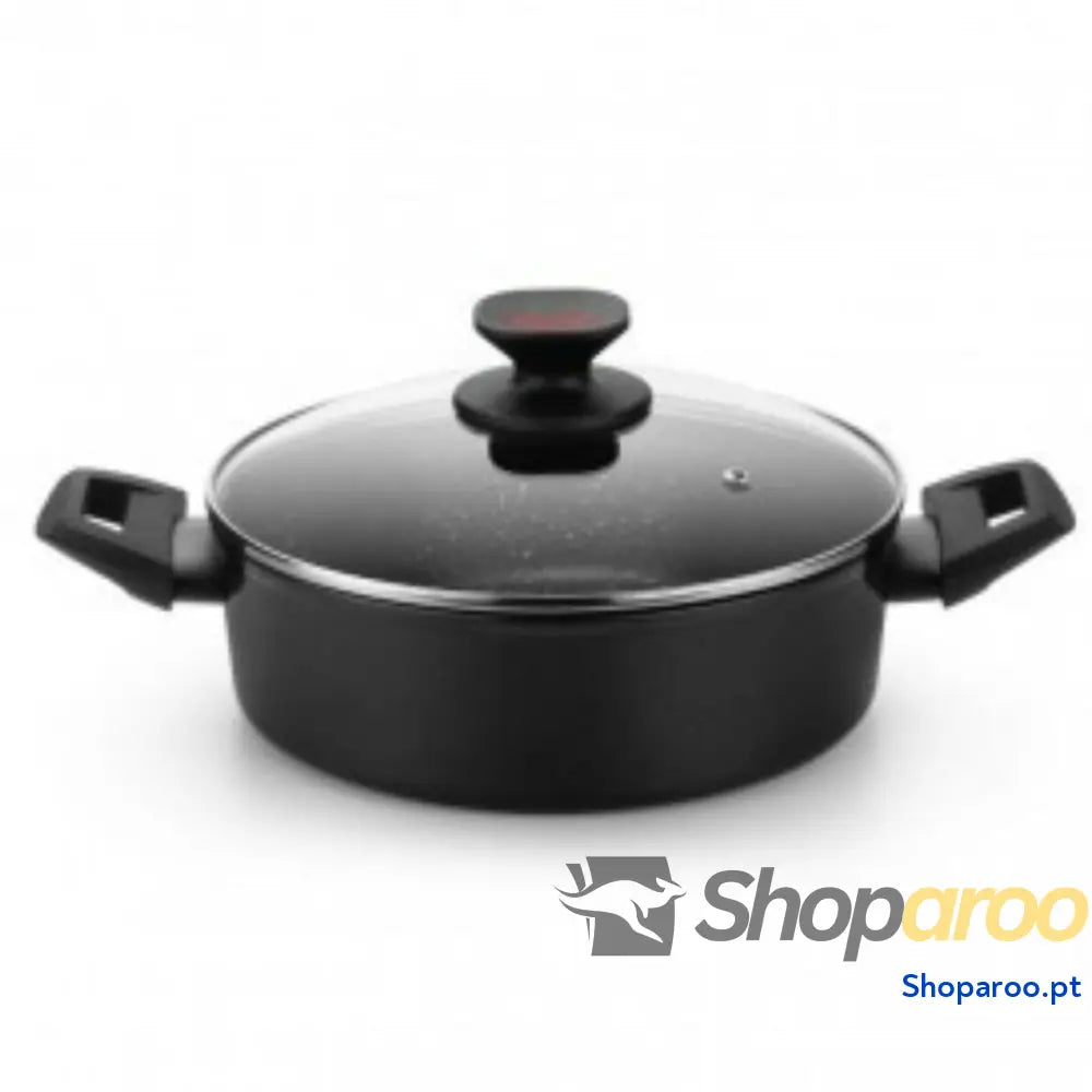 Caçarola Monix TITAN ROCK Ø 28 cm Preto Alumínio Forjado