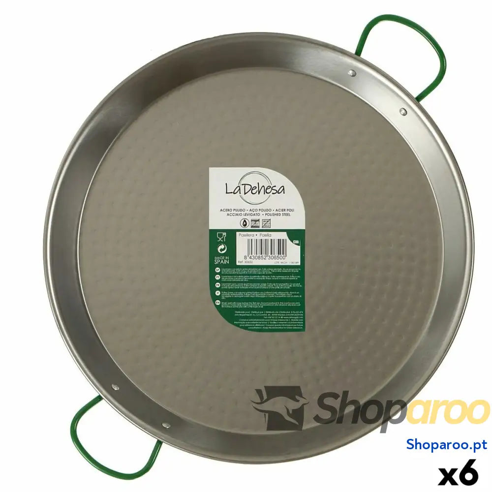 Caçarola Ø 34 cm Aço Polido (6 Unidades)