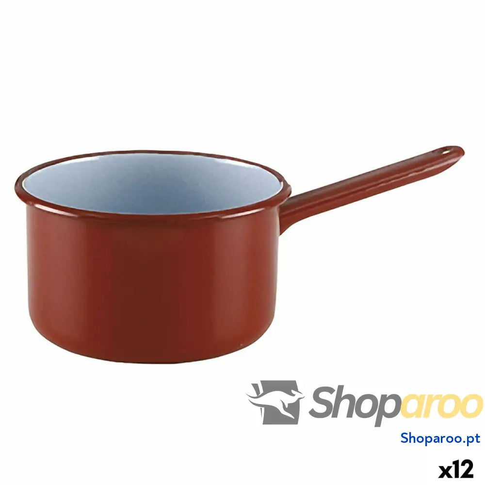 Caçarola Quid Clasico Esmalte Grená Metal Aço Ø 14 cm (12 Unidades)