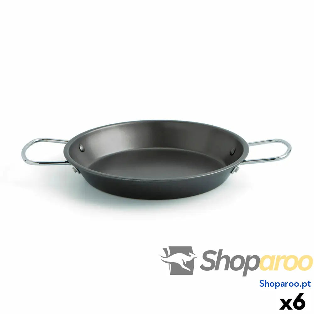 Caçarola Quid Senia Preto Metal Aço Ø 26 cm (6 Unidades)