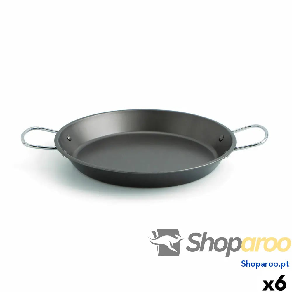 Caçarola Quid Senia Preto Metal Aço Ø 34 cm (6 Unidades)