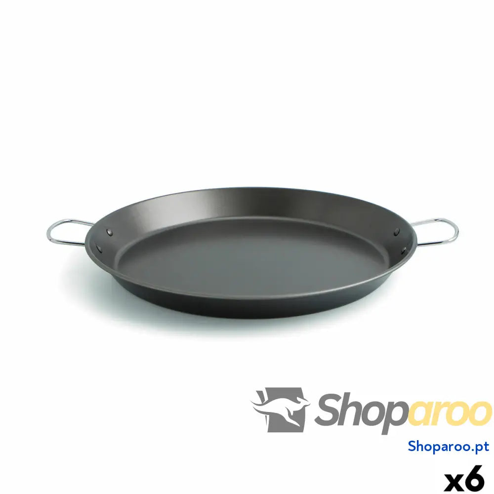 Caçarola Quid Senia Preto Metal Aço Ø 38 cm (6 Unidades)