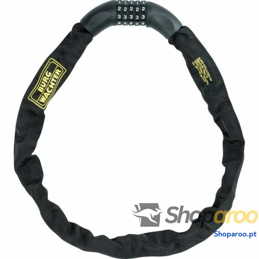 Cadeado com chave Burg-Wachter 280 C 90 BLACK Aço Redondo