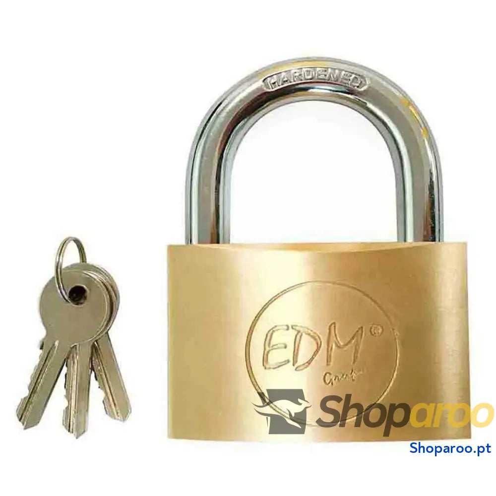 Cadeado com chave EDM 85211 Latão 60 x 36 mm
