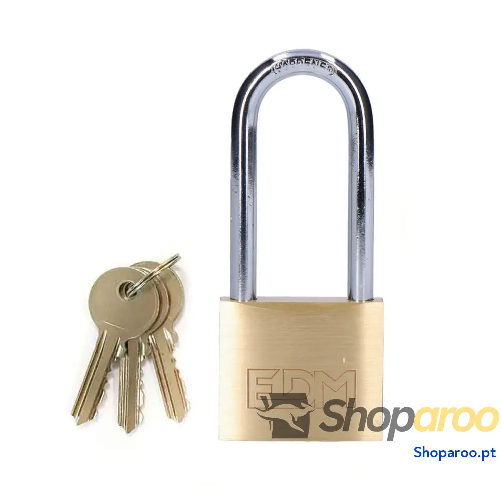 Cadeado com chave EDM 85228 Latão