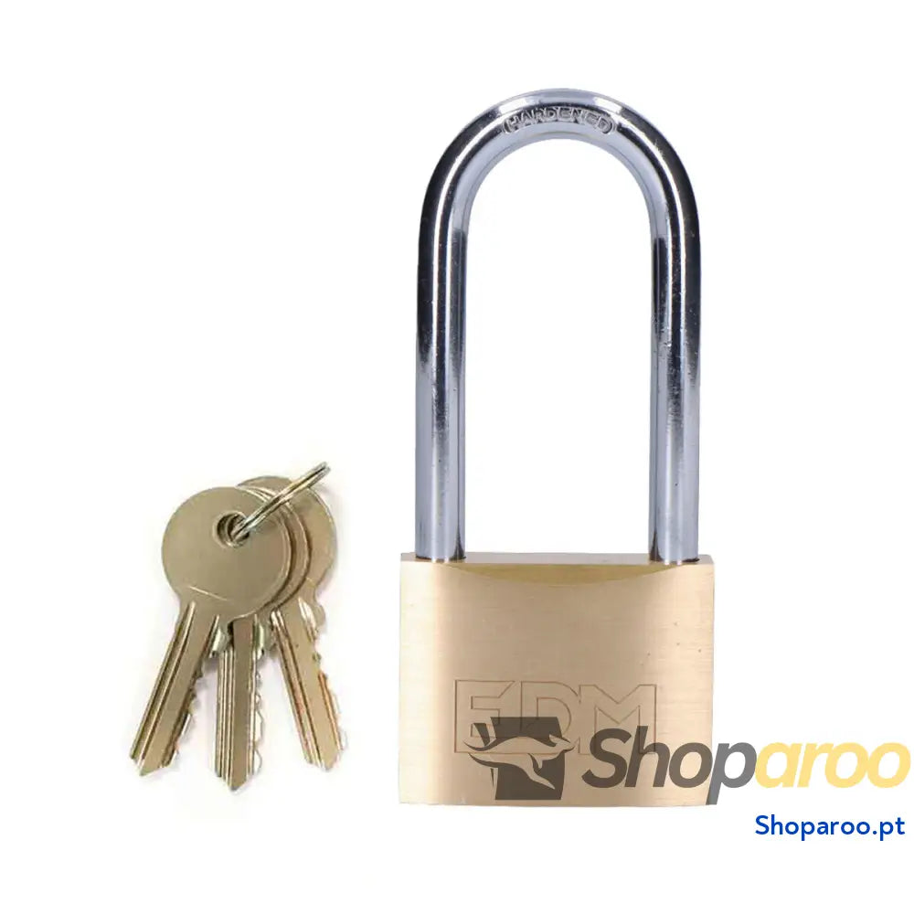 Cadeado com chave EDM 85230 Latão 50 x 80 mm