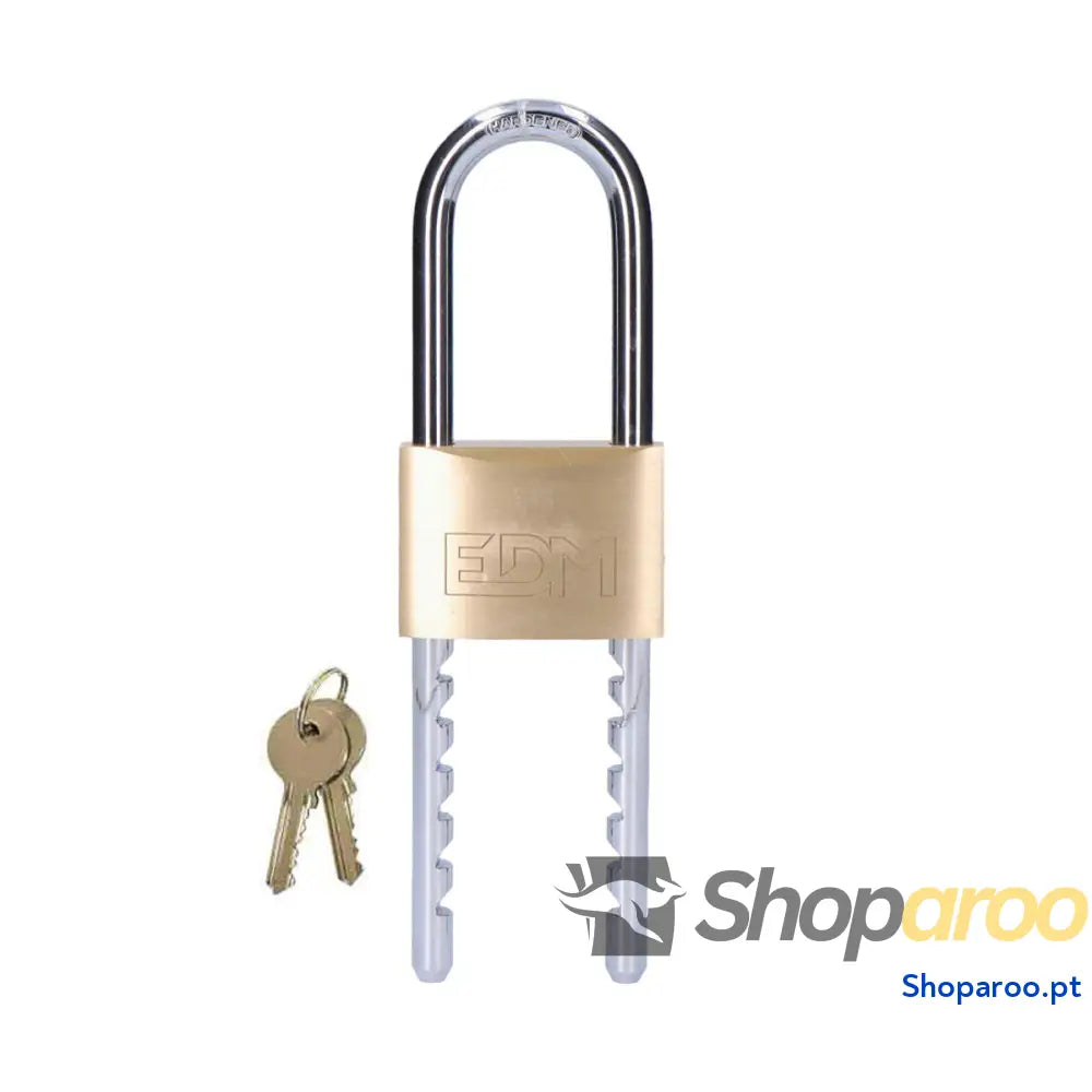 Cadeado com chave EDM 85232 Latão Regulável