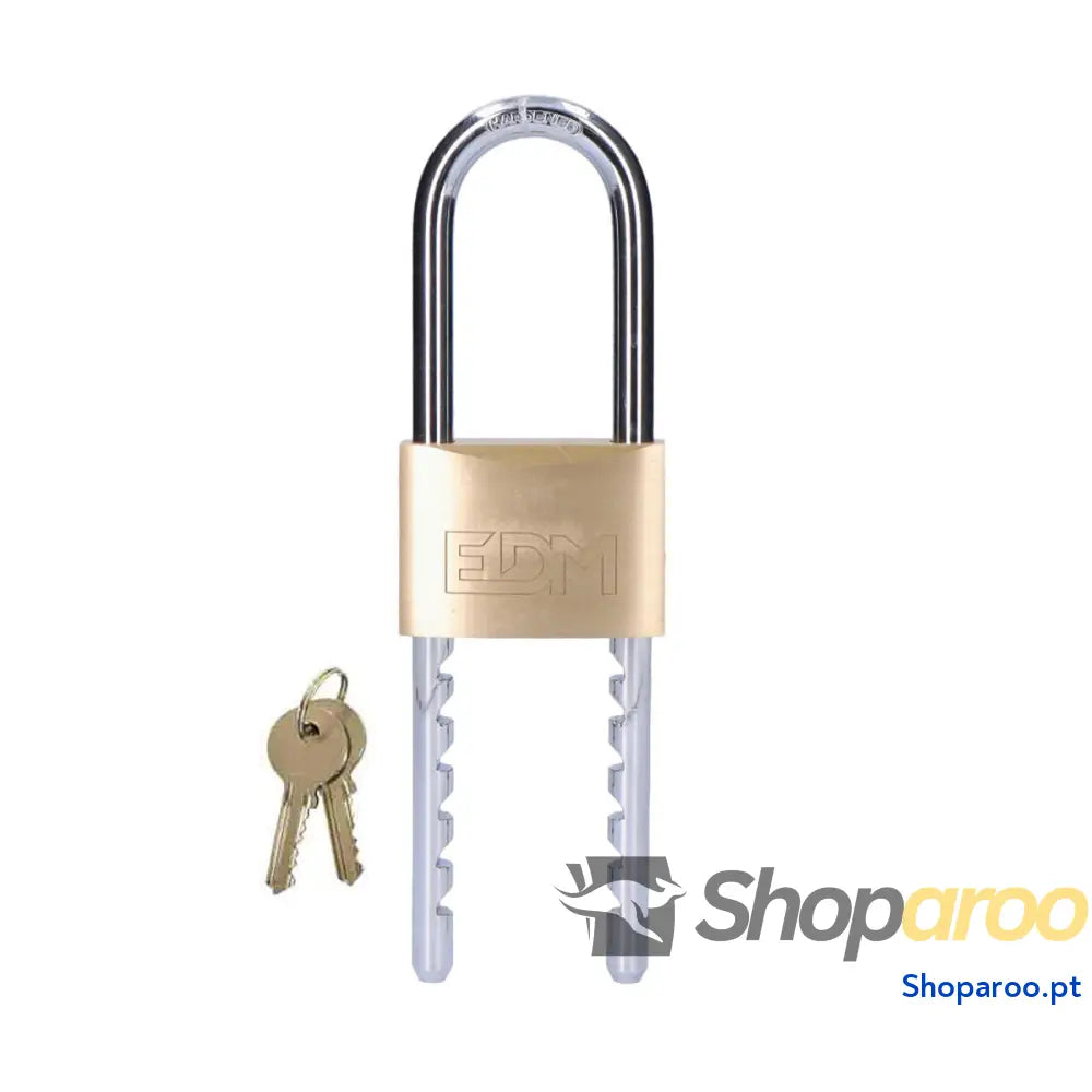 Cadeado com chave EDM 85233 Latão Regulável