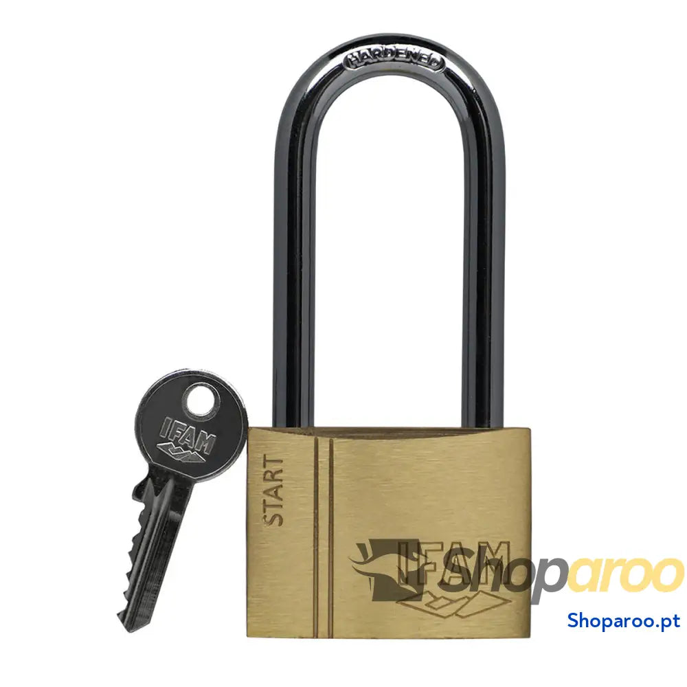 Cadeado com chave IFAM SR40AL Latão Aço Comprido