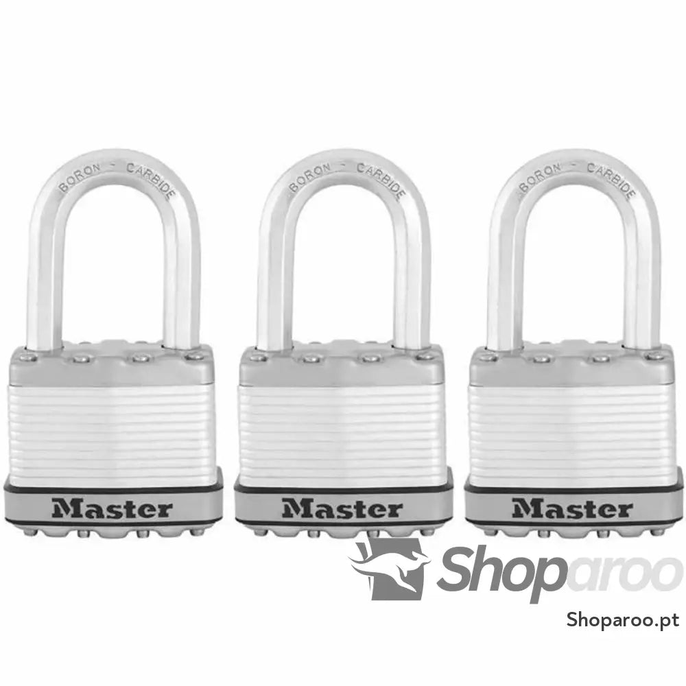 Cadeado com chave Master Lock (3 Unidades)