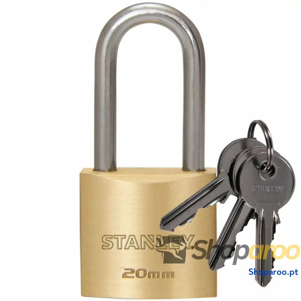 Cadeado com chave Stanley Latão Arco (2 cm)