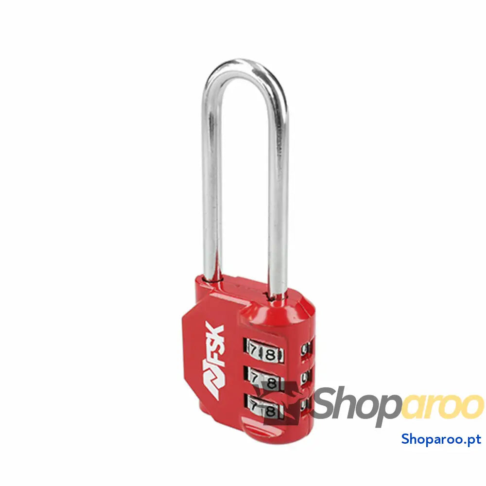 Cadeado com combinação Ferrestock Vermelho (53 mm)