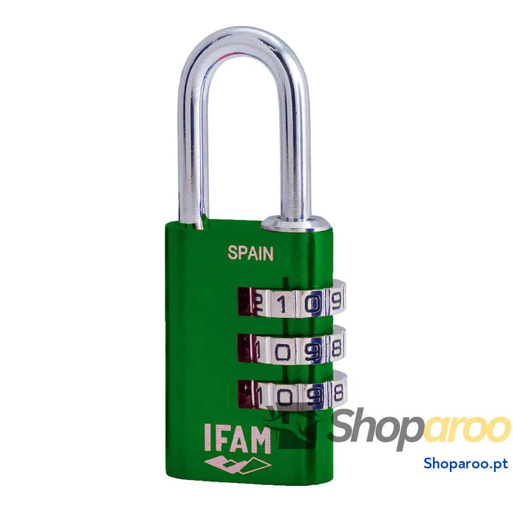 Cadeado com combinação IFAM Combi30 Metal Alumínio Verde
