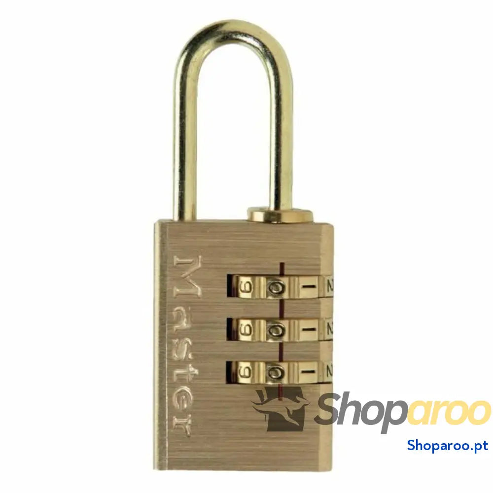 Cadeado com combinação Master Lock Latão 3 dígitos