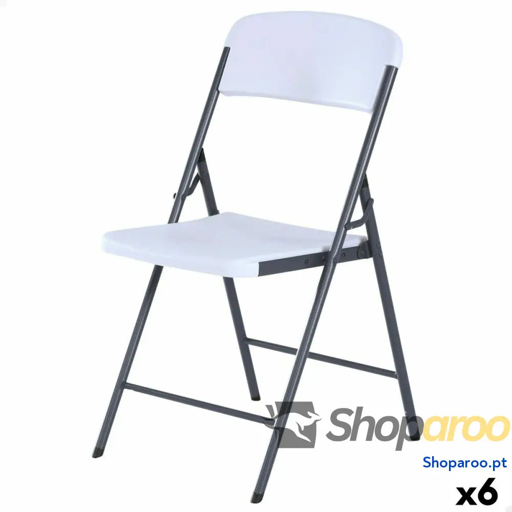 Cadeira de Campismo Acolchoada Lifetime Branco 47 x 84,5 x 48 cm (6 Unidades)
