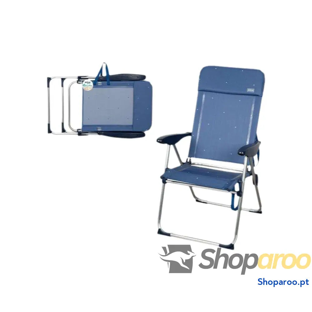 Cadeira de Campismo Aktive Azul 65 x 60 x 43 cm