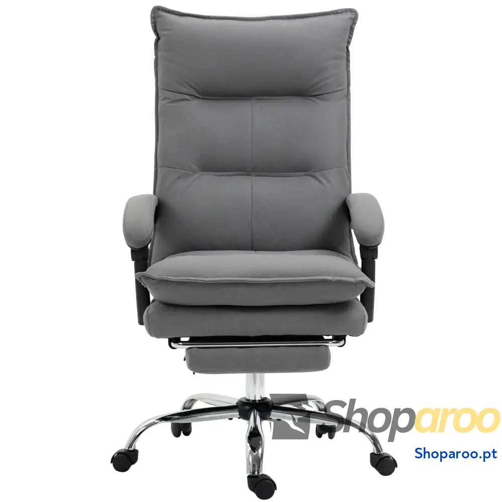 Cadeira de Escritório com 6 Pontos Massagem e 5 Modos Reclinável Função Aquecimento 66x74x114-121,5 cm Rosa