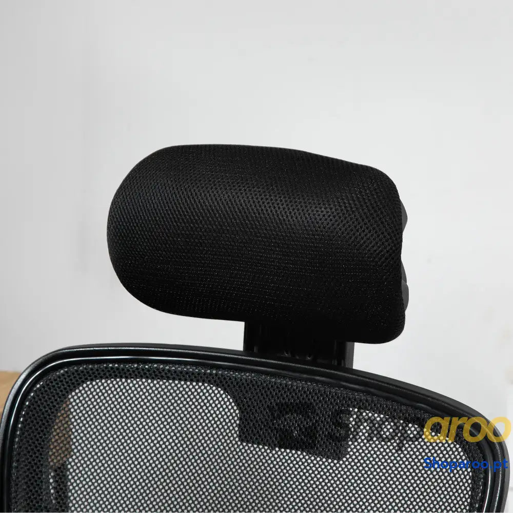 Cadeira de Escritório Ergonômica Giratória com Altura Ajustável Função Reclinável Apoio para a Cabeça e Suporte Lombar