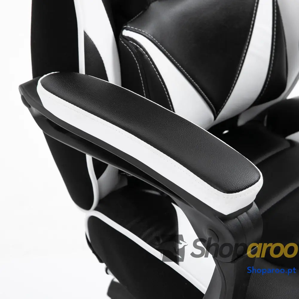 Cadeira de escritorio gaming ergonômica Altura ajustável Reclinável Encosto com apoio para pés 65x70x118,5-126,5 cm
