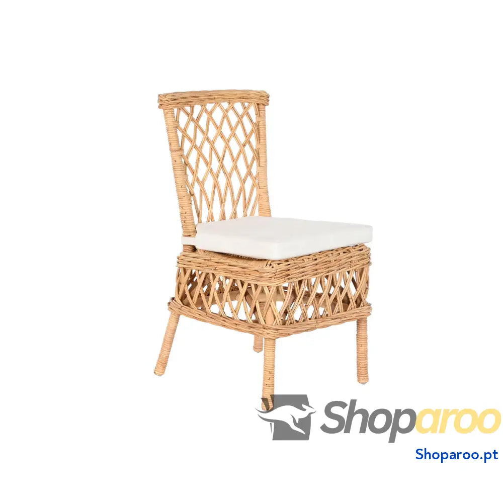 Cadeira DKD Home Decor Branco Natural 45 x 55 85 cm 90 47 58