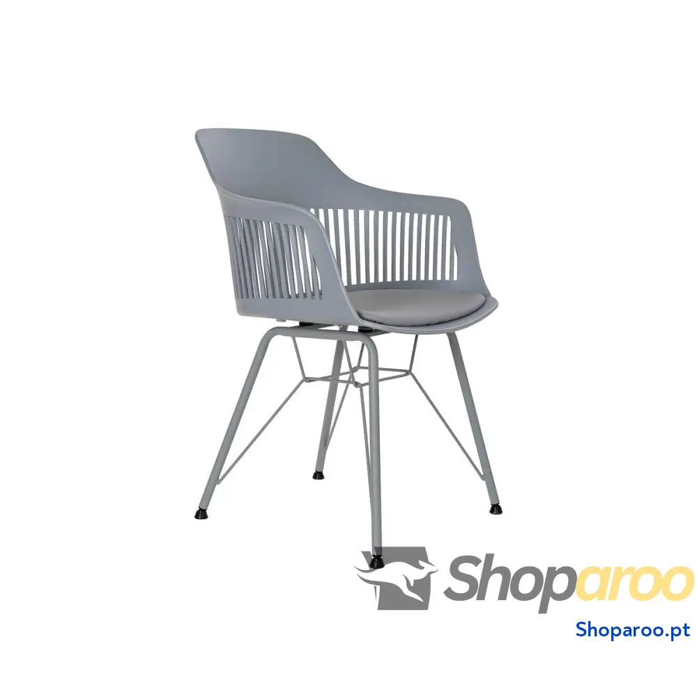Cadeira DKD Home Decor Cinzento claro 56 x 53 81 cm