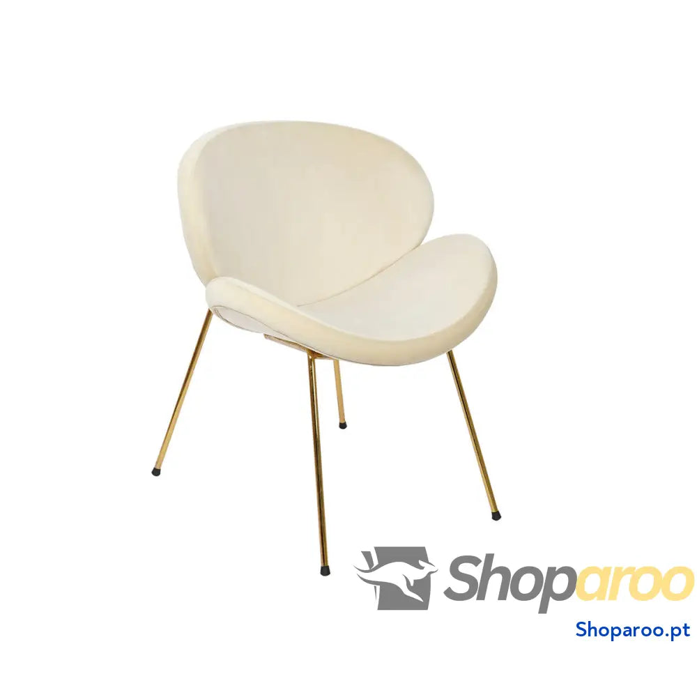 Cadeira DKD Home Decor Ouro Bege Dourado 63 x 57 73 cm